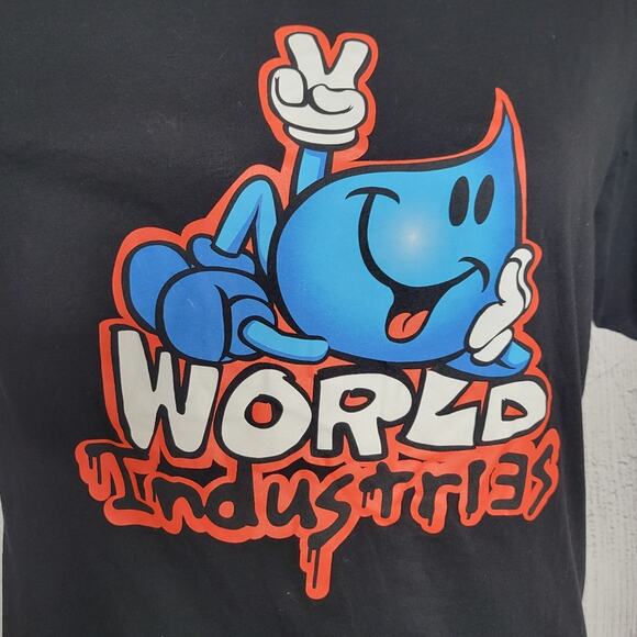 Vintage y2k World Industries Skateboarding Shirt, size Medium - Picture 2 of 7